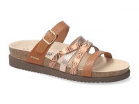 chaussure mephisto mules huleda bi-matière camel